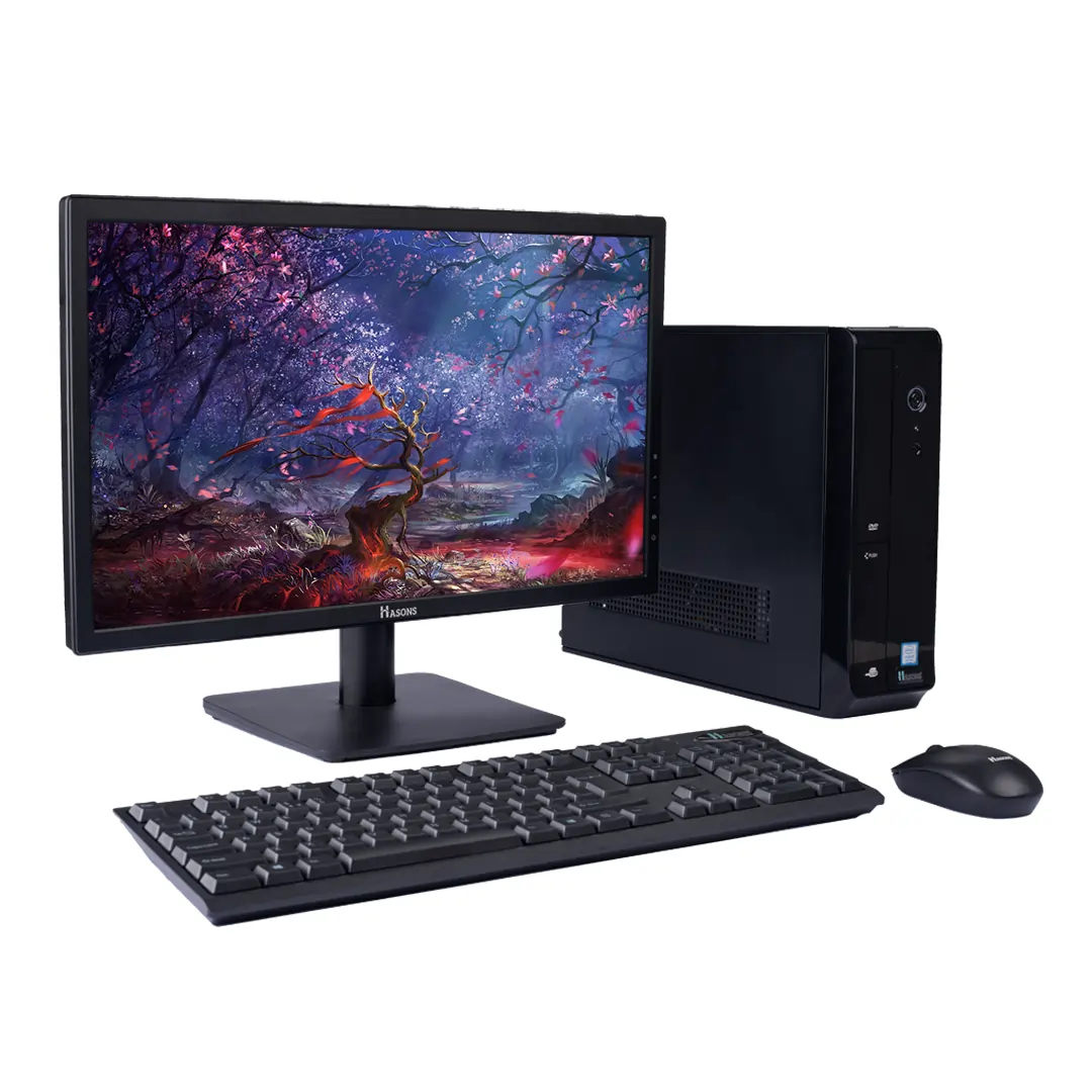 Computer 256 SSD i3 Core 10th Gen 16GB RAM |1 TB HDD | H410 Motherboard Chipset | 21.5 Inch Screen | Desktop Set